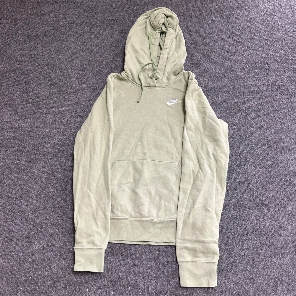 Nike Hoodie Womens Size XS Light Green Cotton Blend Pullover Athletic Sportswear